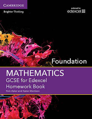 GCSE Mathematics for Edexcel Foundation Homework Book Asker Morrison Paperback