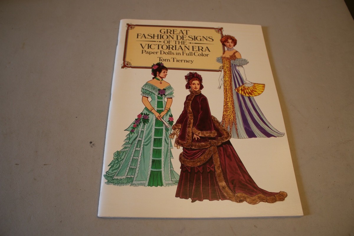 Lot of 2 Tom Tierney Vintage Paper Doll Books: Victorian Era