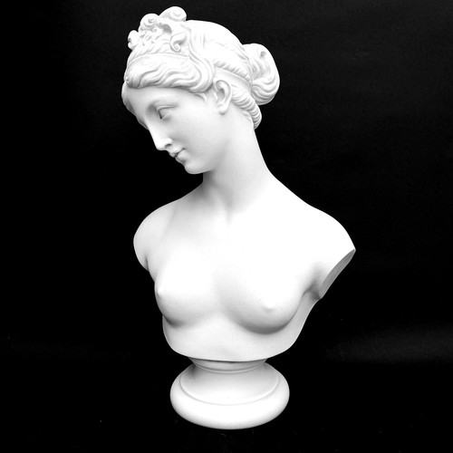 VENUS / APHRODITE - CLASSICAL MARBLE BUST SCULPTURE - MADE IN ENGLAND 14" 6.2kg - Picture 6 of 10