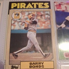 1987 Topps Barry Bonds #320 MISPRINT/ERROR Rookie Pittsburgh Pirates RC 