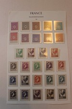 47-  France Yvert et Tellier num 620 a 648 - 1944 cote 70E