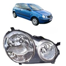 Scheinwerfer rechts mit Motor für VW Polo 9N 2001-2005 Frontscheinwerfer H7/H1