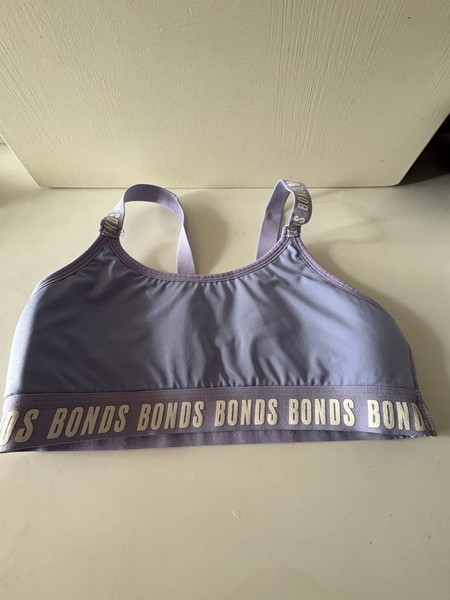 Bonds Sports Bra Size 12/14 Purple , Chest Size 78-84, Waist Size 63-65cm