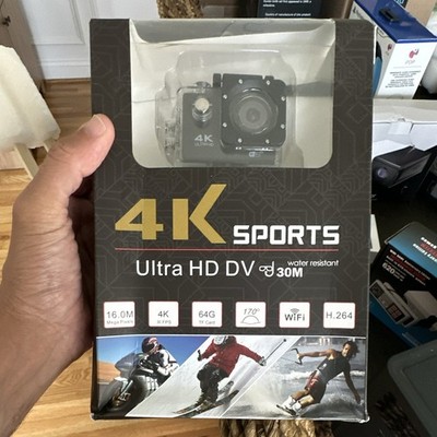 4K Sports Ultra HD DV Action Camera 16MP Wi-Fi 2in Screen 30M Water-Resistant