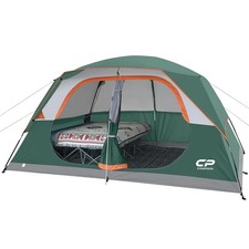 Tent 8 Person Camping Tents, Waterproof Windproof Family Dome Tent with Rainf...