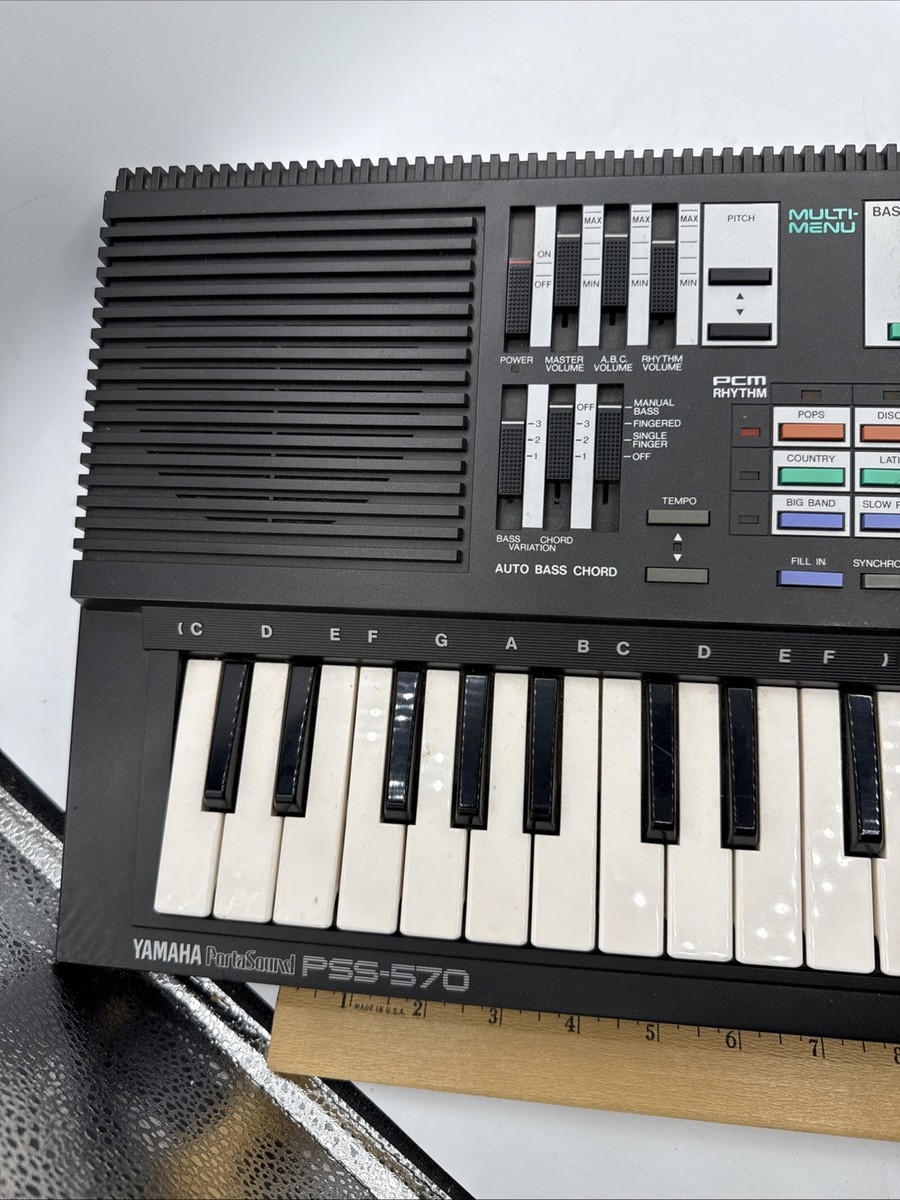 Vintage 1987 Yamaha PortaSound Pss-570 Keyboard Works Made