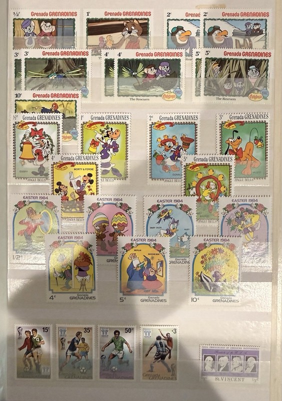 Grenada Stamps Mint Never Hinged (MH) Condition Themes: Disney, Sports. See Scan