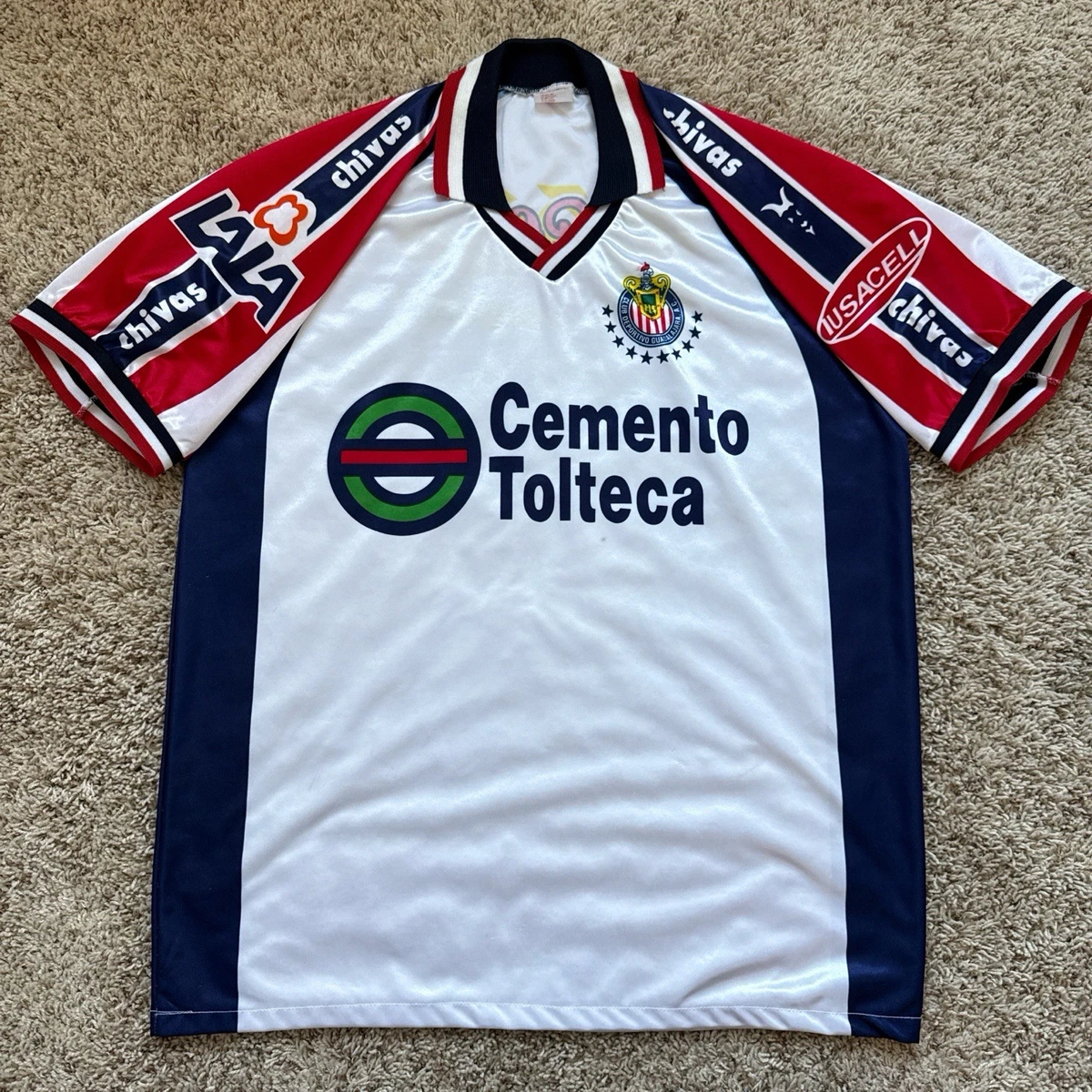 希少 90s vintage Guadalajara soccer jersey s-l1200.webp
