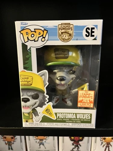 Camp Fundays 2023 Protomoa Wolves Mascot Funko Pop! SDCC Box of Fun 6500 Pcs