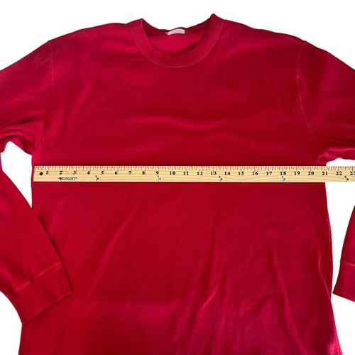 Hanna Andersson Shirt Womens XL Long Sleeve Organic Cotton Crew Neck Red - Picture 3 of 6