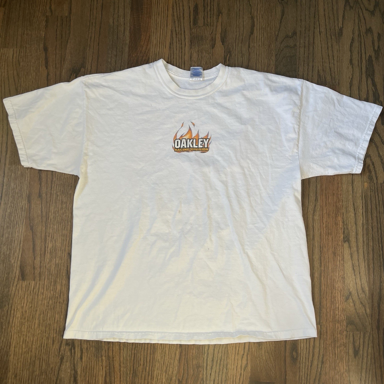 RARE Vintage 90s Oakley Racing Division Mad Scientist Shirt Sz XL *READ* image 2