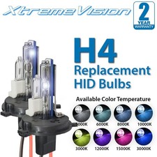 Xtremevision H4 9003hb2 Hid Xenon Bulbs - 4300k 5000k 6000k 8000k 10000k Xtremevision H4 9003hb2 Hid Xenon Bulbs - 4300k 5000k 6000k 8000k 10000k