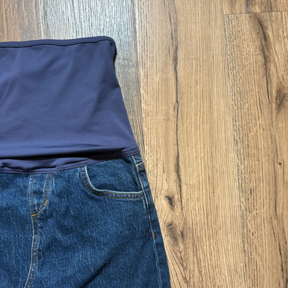 Joe's Jean's The Joplin Maternity Denim Knee Length Skirt Women's Size 27 EUC! - Image 3 of 4