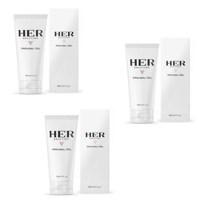 HerSolution Gel Arousal & Sensation Support Intimate Topical for Women (3 Tubes)
