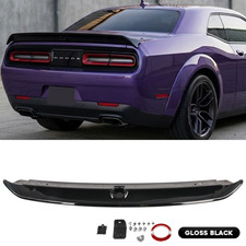 Rear Spoiler w/Camera Hole Gloss Blakc Hellca...
