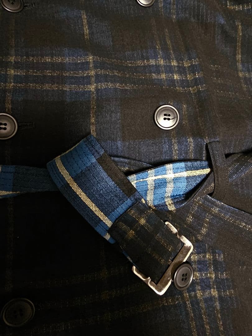 Yohji Yamamoto Y-3 Wool Blend Double Breasted Peacoat image 4
