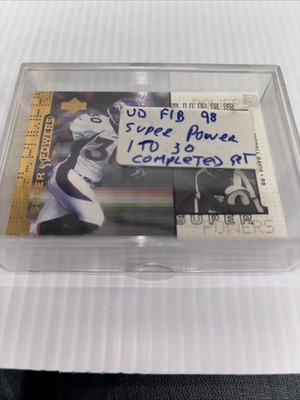 1998 Upper Deck Football Super Powers Complete Set Of 30 Cards
