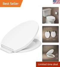 K-26801-0 Impro ReadyLatch Quiet Close Elongated Toilet Seat, White Toilet Se...