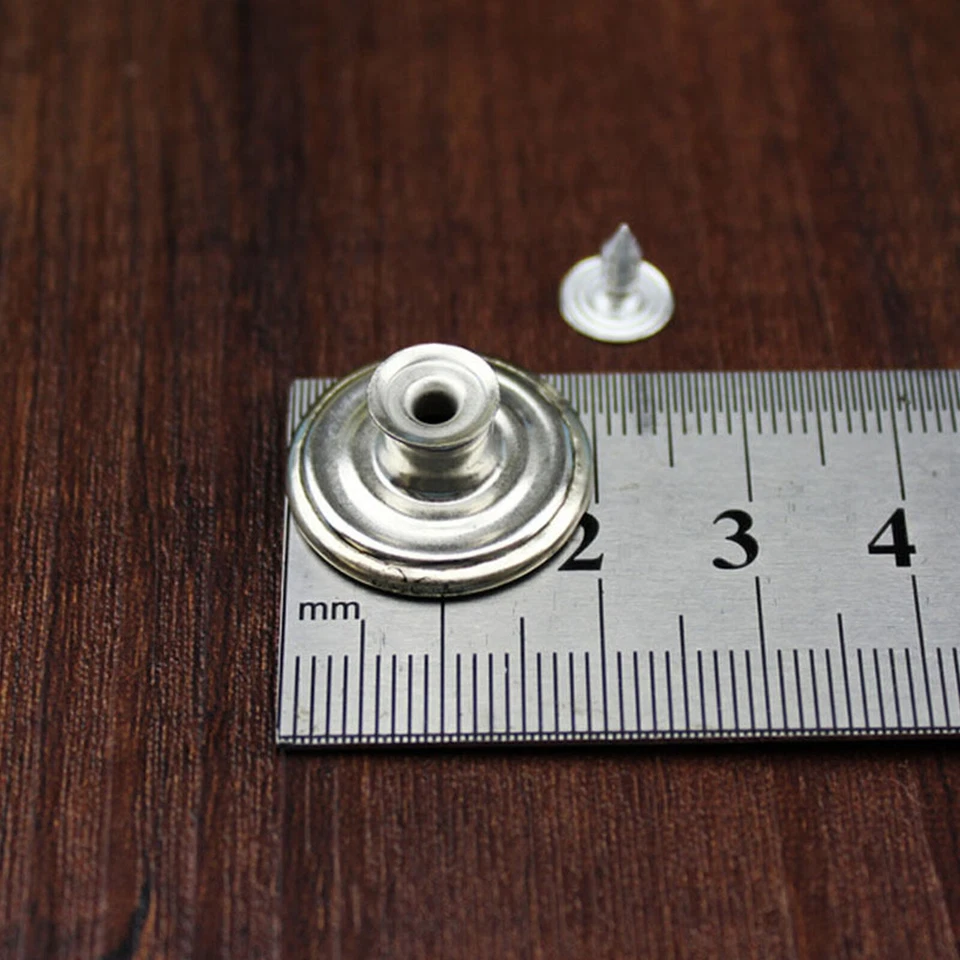 20mm No-sew On Metal Plain Replacement Jean Buttons For Jeans/Denim-shirts/Pants - Image 3 of 4
