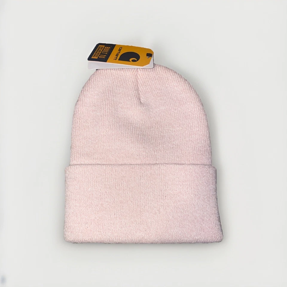 Carhartt Tejido Puños Gorro Insignia Logo Rosa Talla Única Unisex Medias Sombrero Invierno Foto 2 de 2