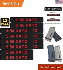 12 Pack Miaozhun 5.56 NATO Magazine Marking Bands 5.56 Magazine Caliber Identifi