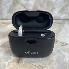 Oticon More 1 miniRITE Hearing Aid LEFT ONLY with Smart Charger Case B0NHP6