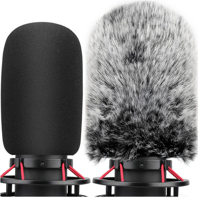 Popfilter HyperX QuadCast S Windschutz 2 Stück Innen Außen