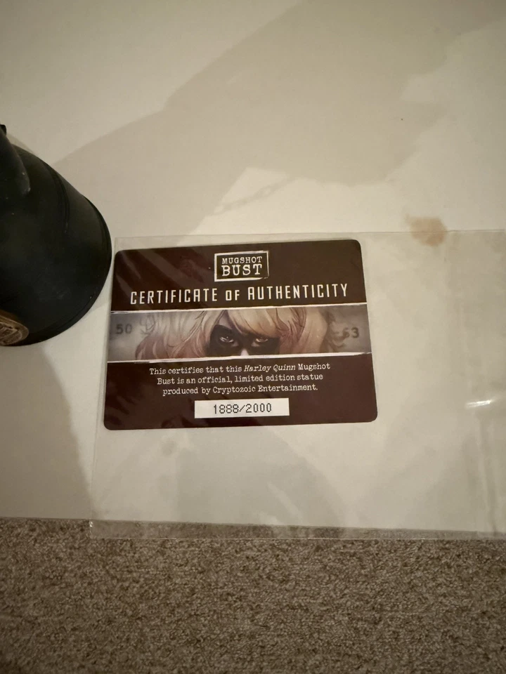 DC Cryptozoic HARLEY QUINN Mugshot Edição Limitada 7" Busto /2000 - Imagem 2 de 3