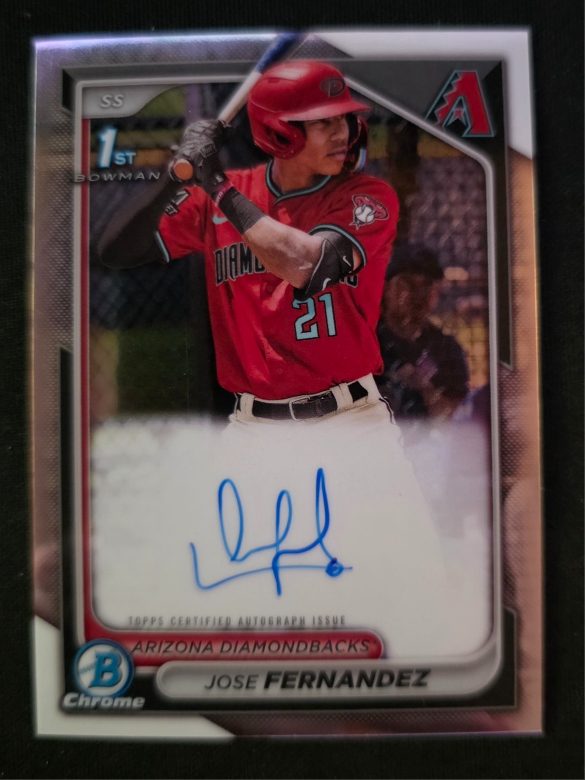 2024 Bowman Chrome Jose Fernandez 1st Prospects On Card Auto