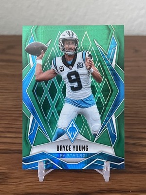 2025 Panini Phoenix Bryce Young Green Winter /149 #148 Carolina Panthers