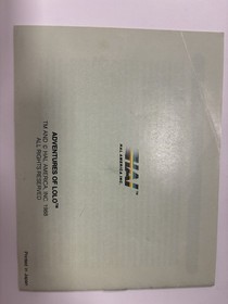 Adventures of Lolo Instruction Manual Only Nintendo NES Hal