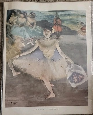 Edgar Degas Taking a Bow Singed Art
