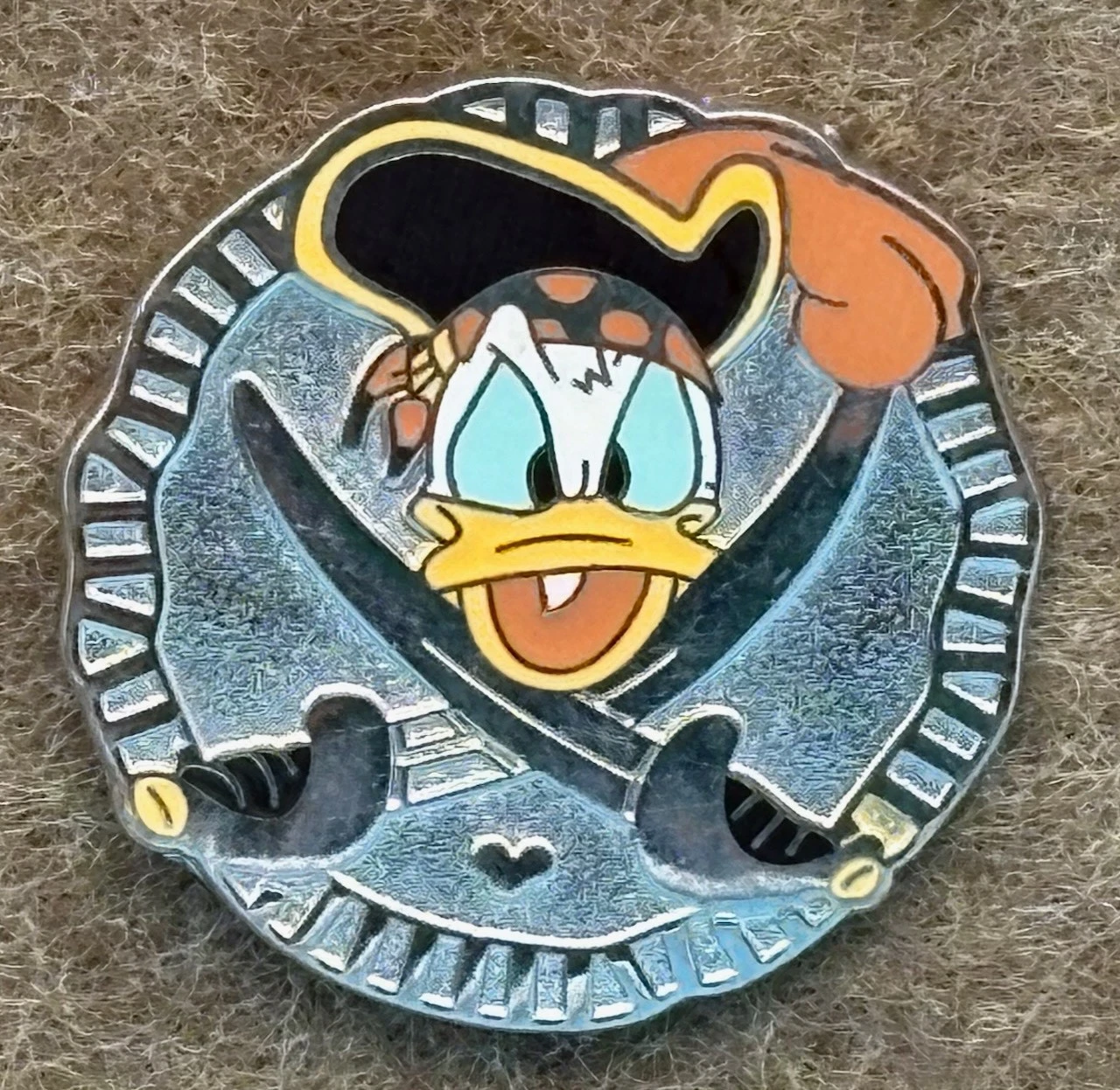 Vintage 2007 Disney Donald Duck Pirate Pin Hidden Mickey Series Pin 2 of 4