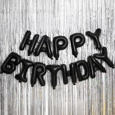 13pc Happy Birthday Foil Balloons Letter Banner Bunting Party Decoration 16in - Image 1 of 4