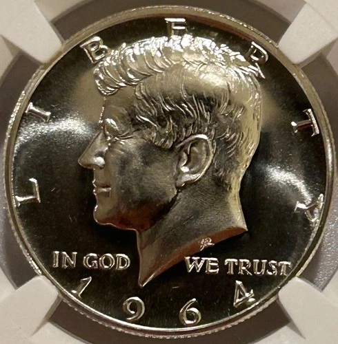 1964 Gem Proof Kennedy Silver Half Dollar NGC PF69 JFK Label