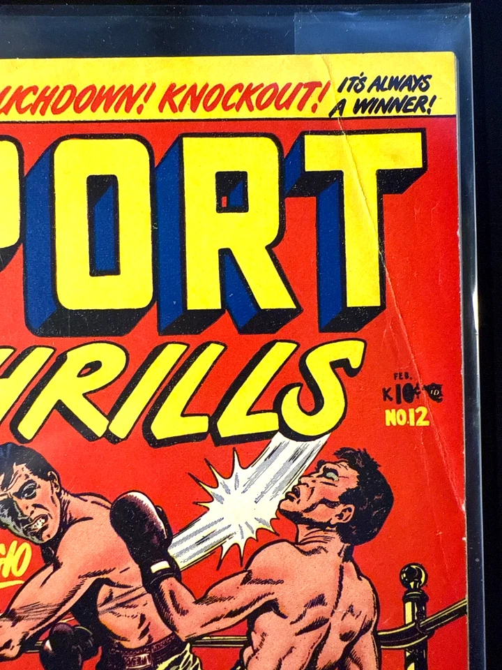 Sport Thrills #12 (Feb 1950) Joe DiMaggio Phil Rizzuto Yogi Berra Golden Age - Image 2 of 4
