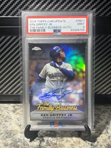 2019 Topps Chrome Update - Ken Griffey Jr Family Business Auto PSA 9 Mint