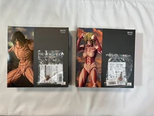 Revoltech Amazing Yamaguchi Attack on Titan  Female Titan & Eren Yeager w/Bonus