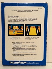 Intellivision Lot of 5 Vintage Mattel Games Golf, Racing, Bowling, Poker, Skiing