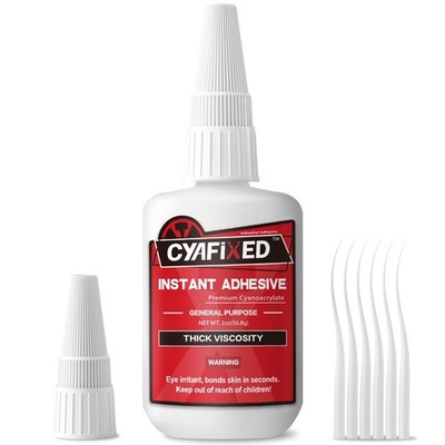 Thick Super Glue 56.8 Gram (2oz), Clear Heavy Duty Ca Glue Repair Wood Furnit...