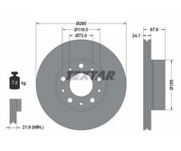 2 St. Bremsscheibe Pro+ Textar 92275105 FüR Fiat Ducato Bus