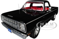1979 Dodge Adventurer Sweptline Pickup Black 118 Diecast By Auto World Amm1355