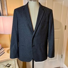 NWOT Mens Banana Republic Slim Fit Dongal Wool Gray Blazer Sports Coat Size 44R