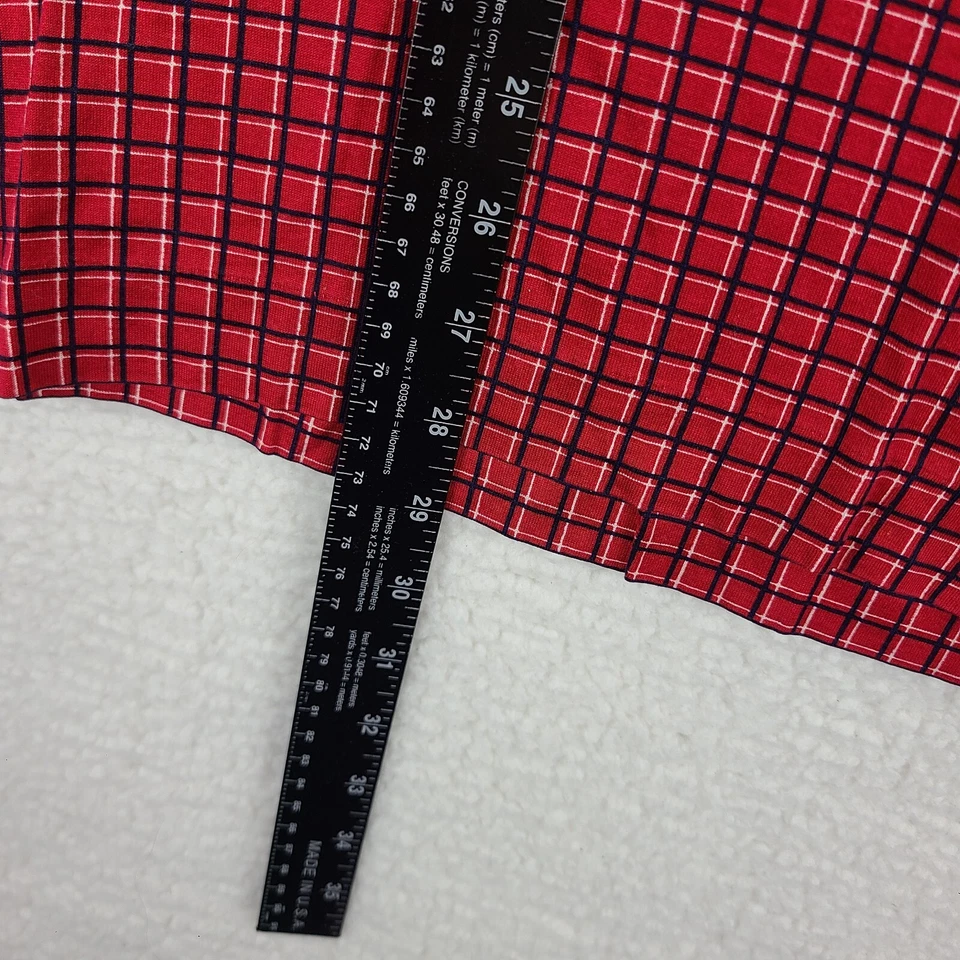 Camisa Polo Maus Hoffman Para Hombre 42 Roja Negra Blanca Cuadros Rendimiento Hecha en Italia Foto 4 de 4