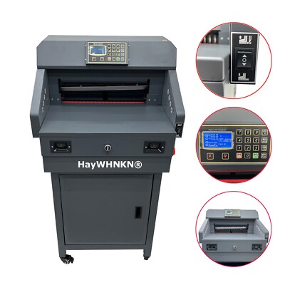 110V 18'' Electric Program-Control Double Guide Rod Paper Cutter Cutting Machine