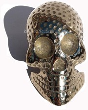 Antique Solid Brass Skull Head Handle for Walking Stick Canes Shaft Unisex Gift