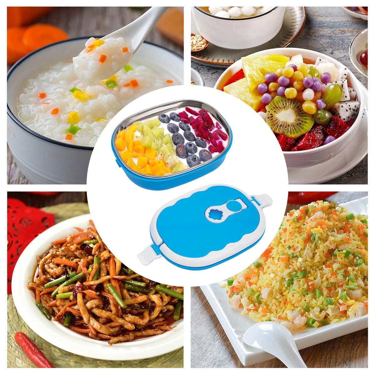 Lunch Box Isotherme Chaud, Boite Bento En Acier Inoxydable Pour Enfants Et Adultes, 15 X 8,5cm