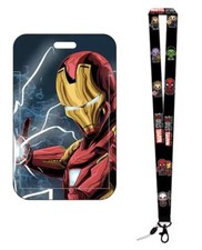 Iron Man Superhero Movie Themed Lanyard ID Badge Holder Keychain Neck Strap