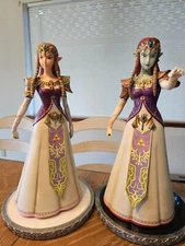 Both First4Figures Twilight Princess Ganon's Puppet & Zelda Statue 