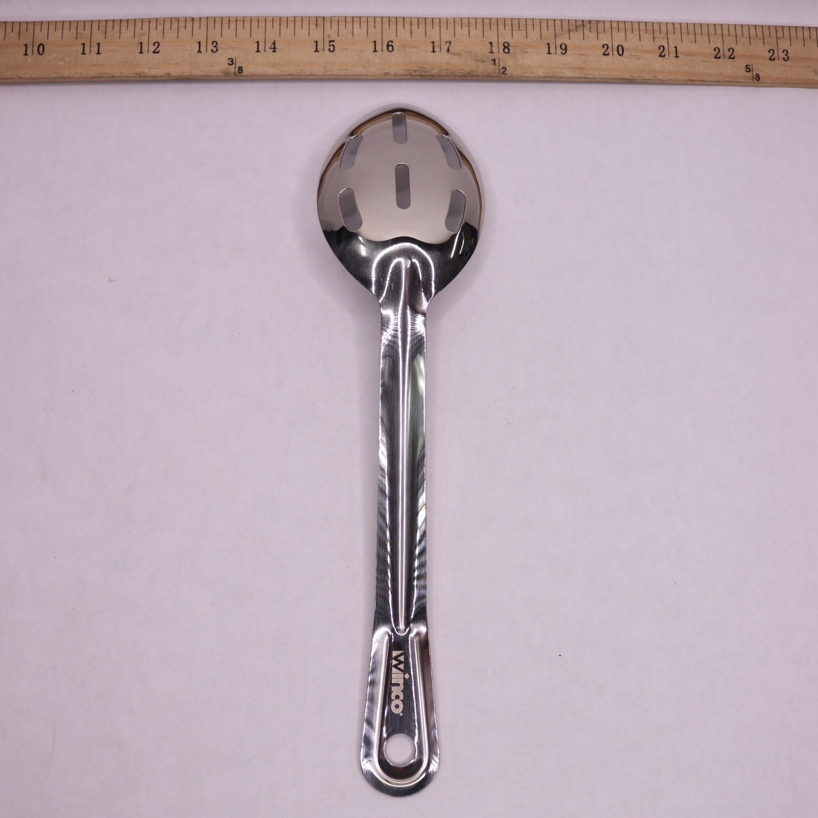 Winco Slotted Basting Spoon Stainless Steel 11" BSST-11